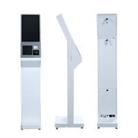 15.6 inch floor stand kiosk metal structure Android 11 Ethernet touch screen Self-service Queuing ki